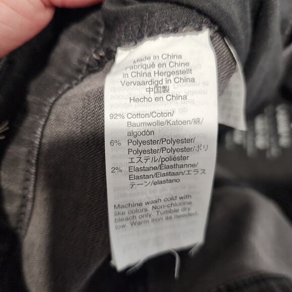 Madewell Curvy High-Rise Skinny Jeans Size 27 PETITE Black Sea Wash - Picture 9 of 11